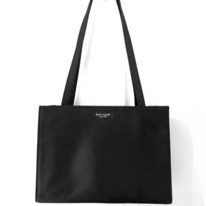 Kate Spade Signature Sam Black Nylon Shoulder Bag.